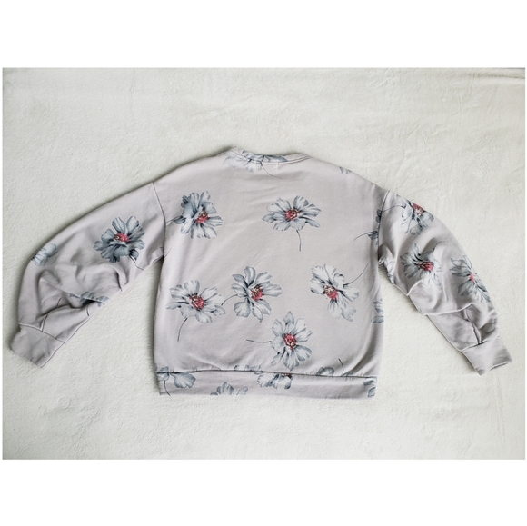 Mello Day Floral Balloon Sleeve Sweater - Picture 6 of 8
